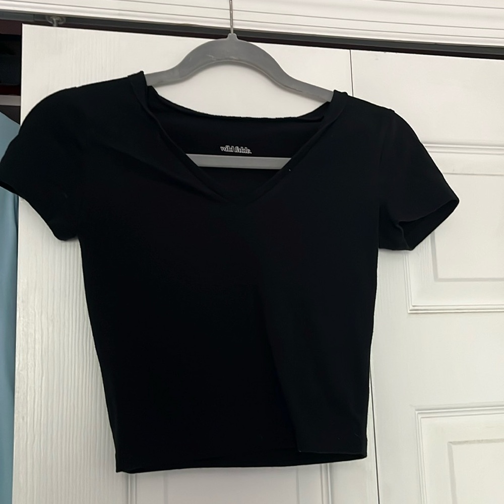 Black crop top